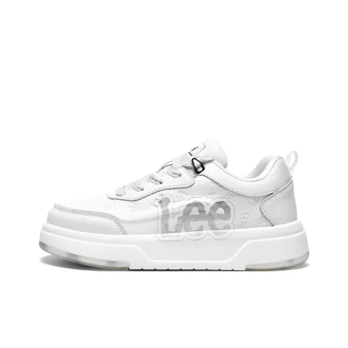 Lee совместный бренд Классический и Универсальный Белый Кроссовки Модный Модный Низкий Топ Увеличение Высоты Скейтбординг Кроссовки Мужские