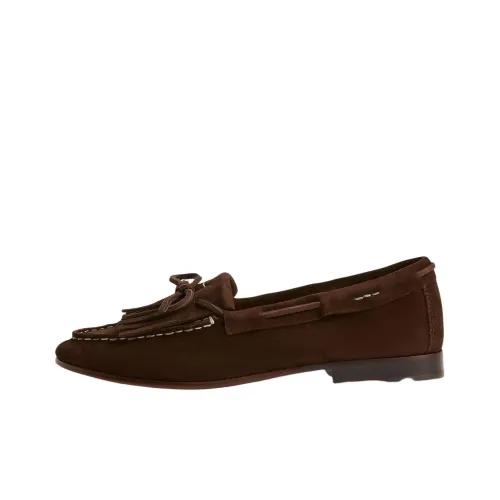 Polo Ralph Lauren Fringe Trim Women's Loafers Brown