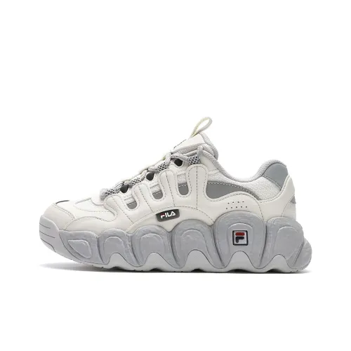 FILA Цвет руассана Беговые кроссовки Низкие Бело-серые Женские