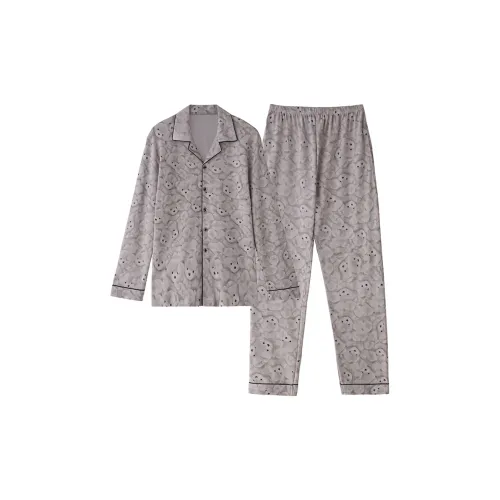 LEZIYUN Серый Мужской Пижамный Комплект