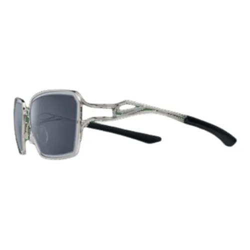 nike Металл Силикон Прямоугольный Солнцезащитные очки Унисекс Серебряный