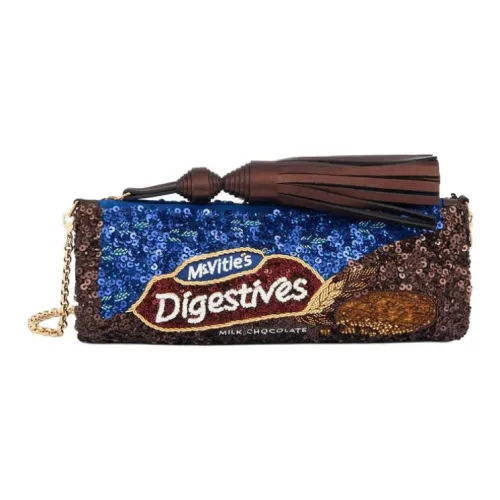 Anya Hindmarch Сатин Одно плечо Сумка Клатч Женские Фундуковый