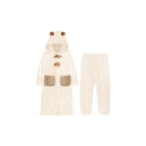 YIROUQING Пижамный комплект женский абрикосовый