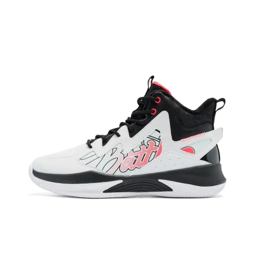 QIAODAN Баскетбольные кроссовки High Top Jordan - Белый/Черный Мужской