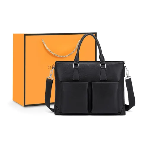 MashaLanti Сумка через плечо из коровьей кожи мужская черная