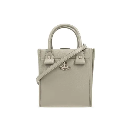 Vivienne Westwood Переработанный полиуретан через плечо маленькая женская сумка серый цвет