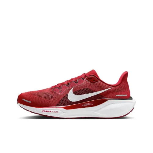 Nike Pegasus 41 Slip-Resistant Low Top Повседневные Беговые Кроссовки Мужские Красный Белый