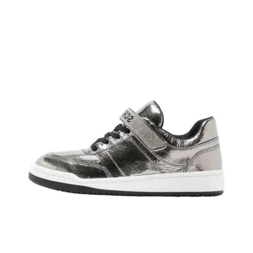 Schutz Скейтборд Кроссовки Женские Серебряные