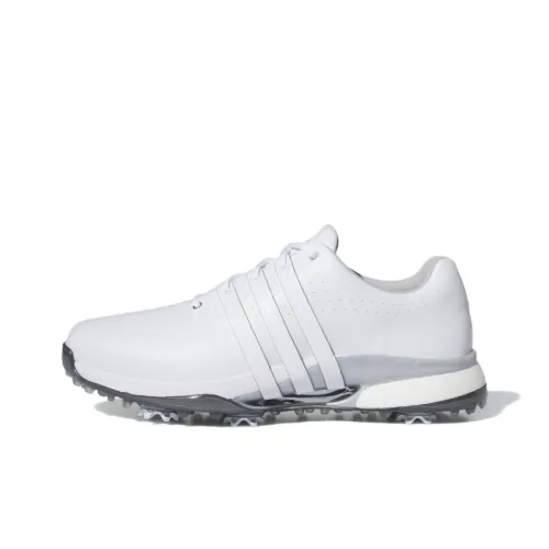 Adidas Tour360 Slip-Resistant Abrasion-Resistant Низкий Топ Мужская Обувь для гольфа Белый