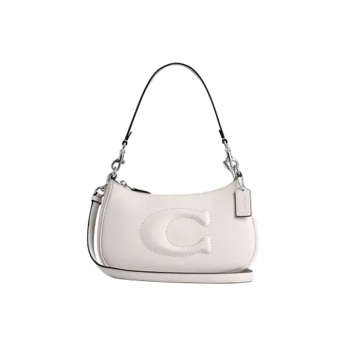 COACH Teri Гладкая кожа Сумка через плечо сумка через плечо средний размер женский мел