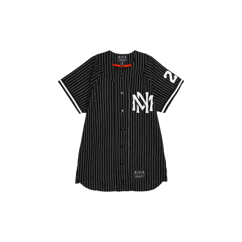 MITCHELL NESS x MASTERMIND WORLD совместная рубашка унисекс черного цвета
