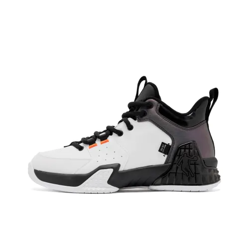 QIAODAN Kill Shot 1,0 Баскетбольные кроссовки MID Топ Джордан-белый/Черный мужской