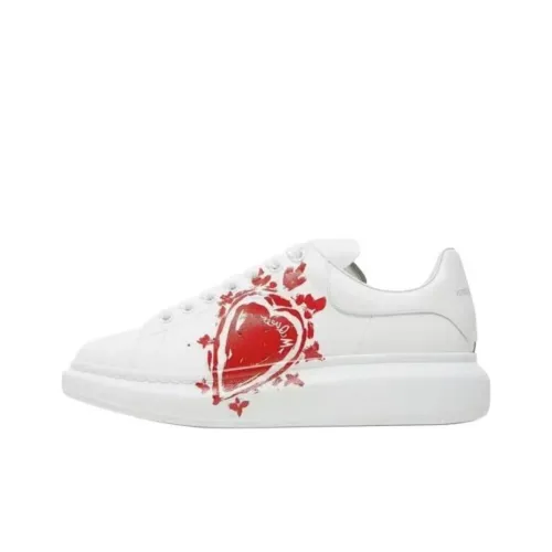 Alexander McQueen Низкий топ Повседневная обувь Мужская Белый Красный