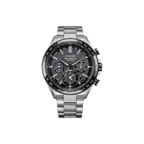 CITIZEN Светильник Кварцевый механизм Титан Ремешок Часы Мужские Черный циферблат