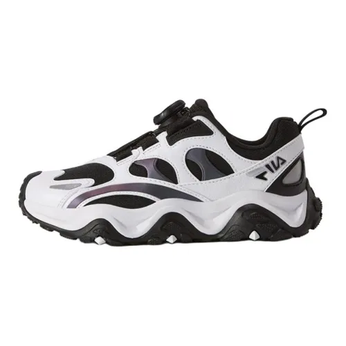 FILA KIDS Юбка Устойчивая к истиранию Низкий Топ Детские Кроссовки для Тренировок Черный Белый Подростки