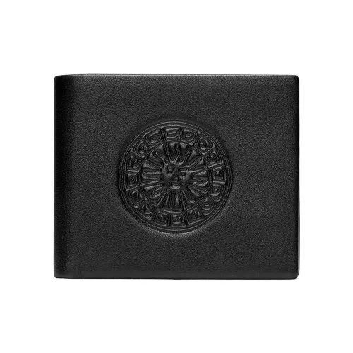 Roberta Di Camerino Top Коровья Кожа Мужской Портативный Многофункциональный Множественные Слоты для Карт Кошелек Стандартный Мужской Черный