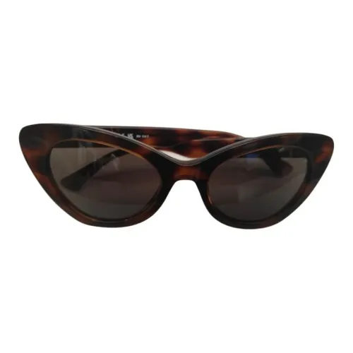MOSCHINO В зависимости от официального сайта Кошачий глаз Солнцезащитные очки Женские Коричневый