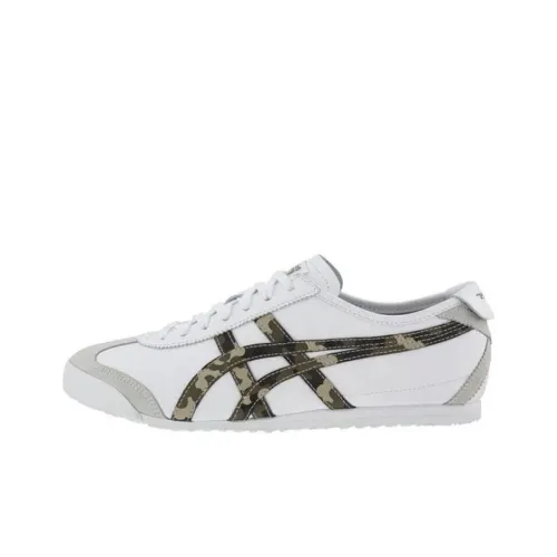 Onitsuka Tiger MEXICO 66 Противоскользящий Устойчивый к истиранию Низкий Топ Повседневная обувь Унисекс Белый