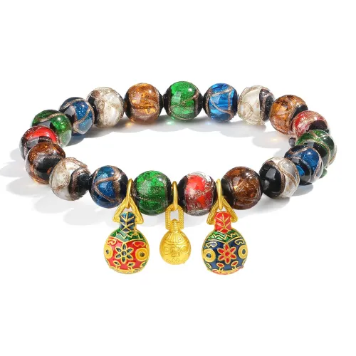 PUTUOSHANWENCHUANG Браслеты с цветной глазурью Унисекс