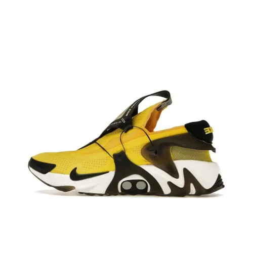 Nike Adapt Huarache Slip-resistant Abrasion-resistant Low Top Беговые кроссовки Унисекс Желтый