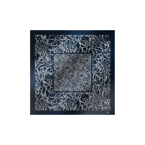 MaxMara Шелковые Шарфы Женские Синий