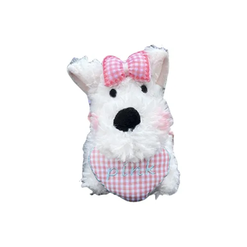 BLUE WHITE CASTLE Мягкая игрушка Cartoon Cute Бант Вест-хайленд Собака Куклы Плюшевый Брелок 10 см Рекомендуемая высота
