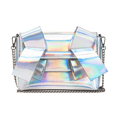 PINKO AIKA ПУ (полиуретан) Сумка через плечо Мини Женская Серебряный