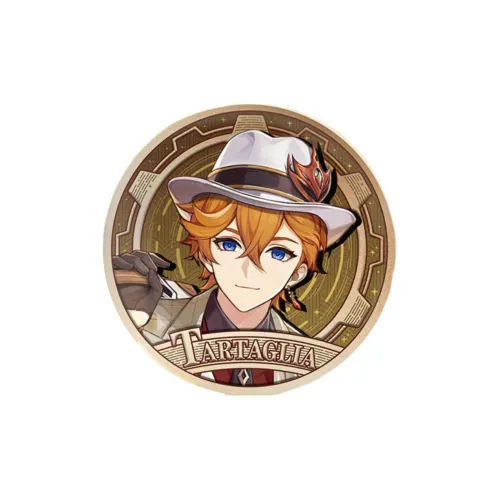 Оригинальный God Тарталья Яэ Мико Сигвен Dolly 2024 Радость Сборка Украшение сборкой Коллекция Персонаж Значки