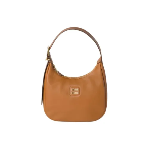 MIU MIU Кожа Сумка Сумка через плечо Женская Коричневая