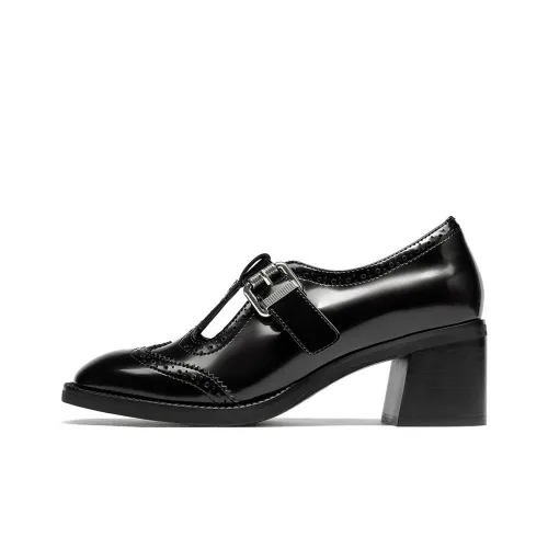 GOLDLION Элегантные Британские Туфли Мэри Джейн 6 см Женские