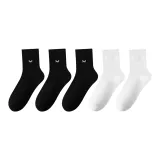 5 пар (Черный 3 + Белый 2)