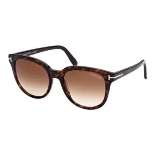 TOM FORD Ацетат OVAL SUNGLASSES Женские Черепаховый