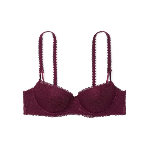 Victoria's Secret Розовый Wink Легко Подкладанный Бюстгальтер-Бальконет Дикий Розовый Бюстгальтер Женский Дикий Розовый