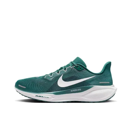 Nike Pegasus 41 Slip-resistant Abrasion-resistant Low Top Беговые кроссовки Унисекс Зеленый