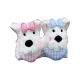 Розовый бант Вест-хайленд + Синий бант Вест-хайленд