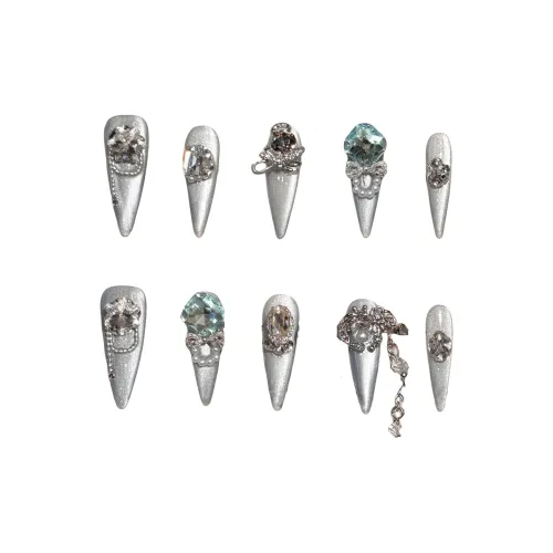 XIAMEIYU Туманный дождь OF Jiangnan Миллениум Горячая девушка False Nail Миндаль Средний LADDER 22мм