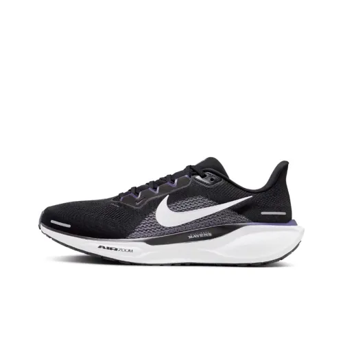 Nike Slip-resistant Abrasion-resistant Low Top Беговые кроссовки Мужской Черный Белый