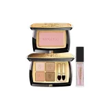 Кисть для теней Quad #Белый чайный Шампанское + Один Румяна #818 + Светящийся блеск для губ #806