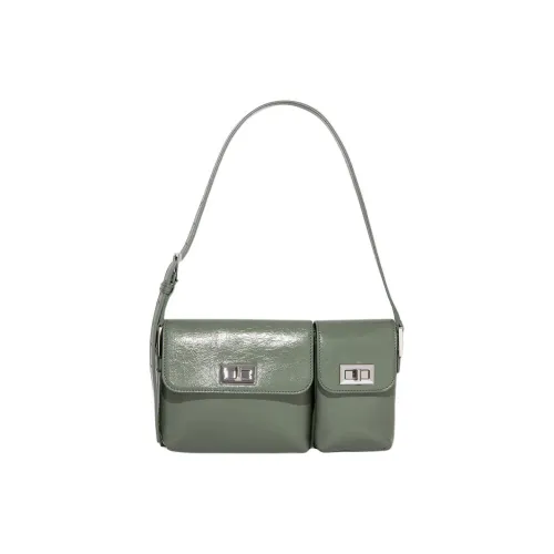 By Far Lambskin Сумка через плечо сумка для женщин зеленая