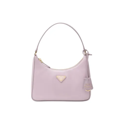 PRADA RE Edition Кожа Хобо Сумка Сумка через плечо Мини Женский Светло-фиолетовый