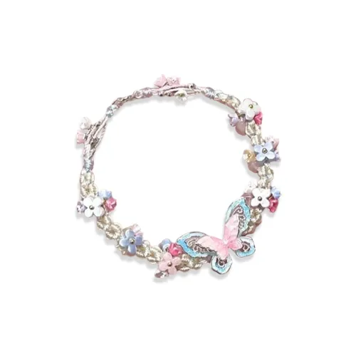 WANLIACC Ткань Бабочка Цветочный Браслет Женские