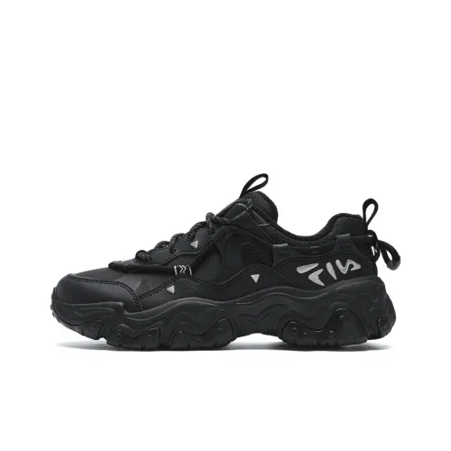 FILA Cat Paw 5th Generation массивные кроссовки низкие черные женские