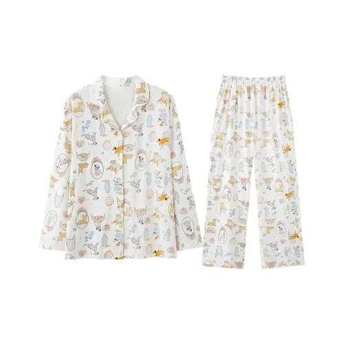 FINEI Pajama Комплект Женский Абрикос