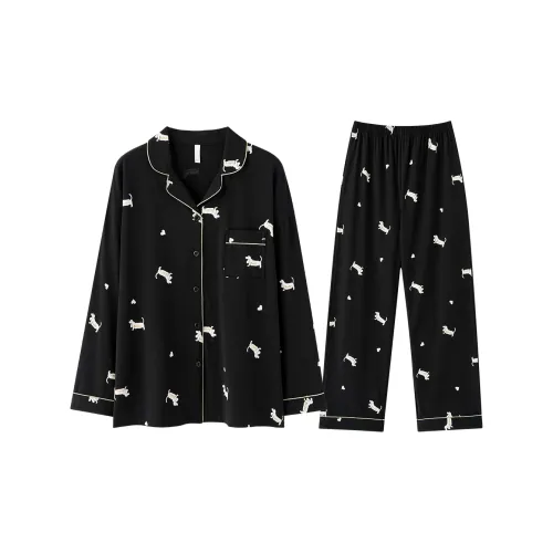 FINEI Черный Женские Пижамные Комплекты