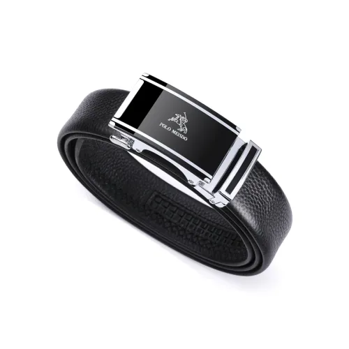 POLOMEISDO Первый слой Мягкая коровья кожа Ремни Мужской Серебряный Ширина 3,5 см