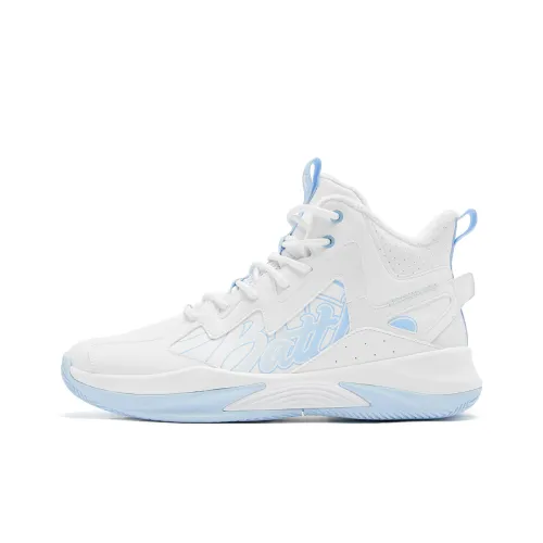 QIAODAN Баскетбольные кроссовки High Top Jordan Белый/Glacier Blue Мужской