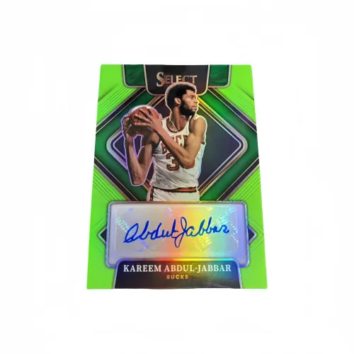 Панини Skyhook Карим Абдул JABBAR Милуоки Бакс 21 22 Select 99 Фирменный Зеленый Fold Самая Команда Карта Color Player