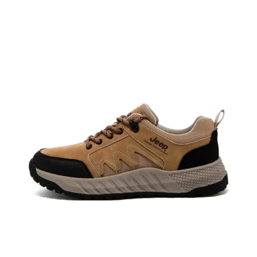 JEEP Низкий топ Уличная обувь Мужская Земляной желтый