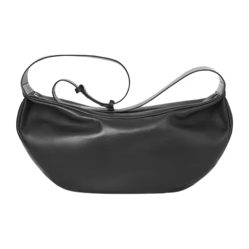 COS Овчина Полумесяц Сумка через плечо Большая Женская Черная