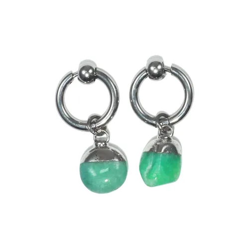 Серьги Get'em ON с цирконием нержавеющая сталь унисекс